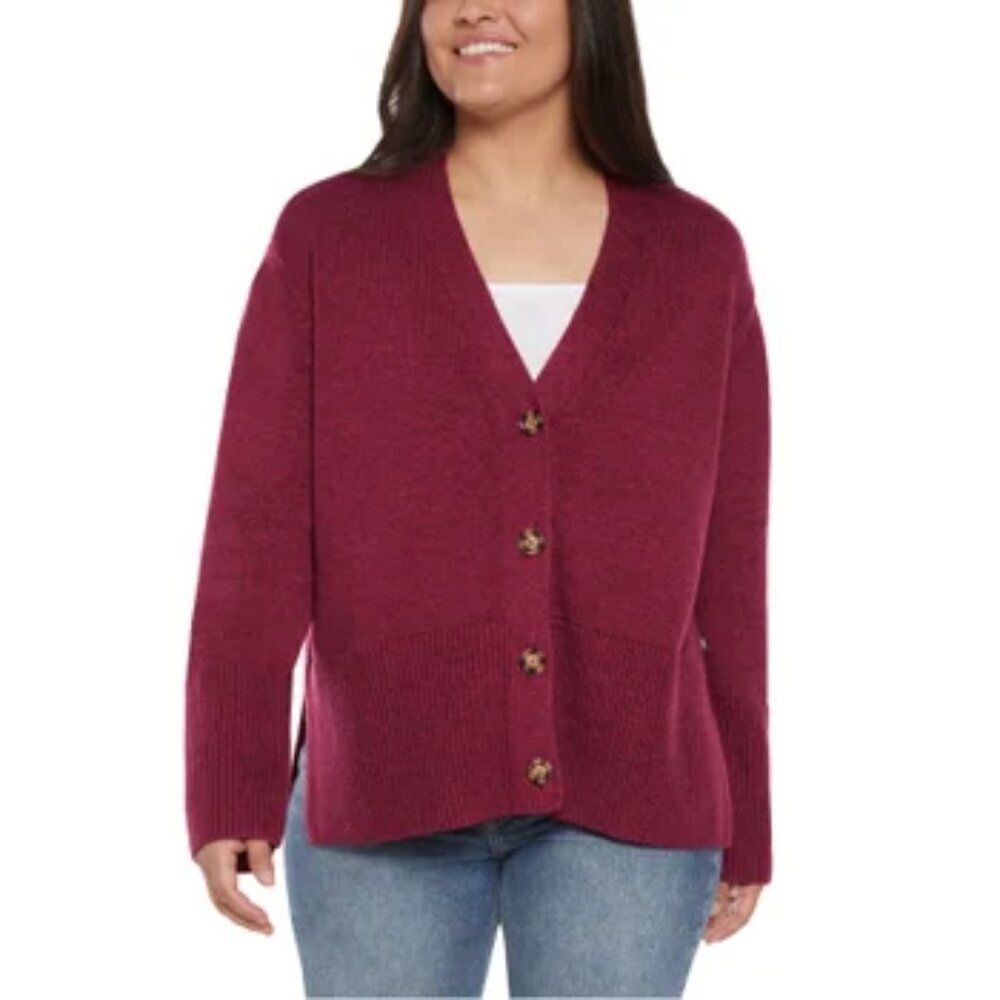 NEW GAP Knit Cardigan | Cranberry